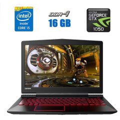 Ігровий ноутбук Lenovo Legion Y520-15IKBN / 15.6" (1920x1080) IPS / Intel Core i5-7300HQ (4 ядра по 2.5 - 3.5 GHz) / 16 GB DDR4 / 1000 GB HDD / nVidia GeForce GTX 1050, 4 GB GDDR5, 128-bit / WebCam