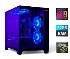 Ігровий ПК Gaming PC Tower / Intel Core i9-9900K (8 (16) ядер по 3.6 - 5.0 GHz) / 32 GB DDR4 / 500 GB SSD + 1000 GB HDD / nVidia GeForce GTX 1070, 8 GB GDDR5, 256-bit