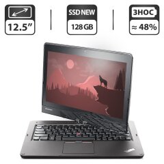 Нетбук-трансформер Б-класс Lenovo ThinkPad Twist S230u / 12.5" (1366x768) TN Touch / Intel Core i5-3317U (2 (4) ядра по 1.7 - 2.6 GHz) / 4 GB DDR3 / 128 GB SSD NEW / Intel HD Graphics 4000 / WebCam / Windows 10 Pro / BIOS PASSWORD BOOT