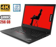 Ноутбук Lenovo ThinkPad T580 / 15.6" (3840x2160) IPS / Intel Core i7-8650U (4 (8) ядра по 1.9 - 4.2 GHz) / 16 GB DDR4 / 256 GB SSD M.2 / Intel UHD Graphics 620 / WebCam / USB 3.1 / HDMI / Дві батареї