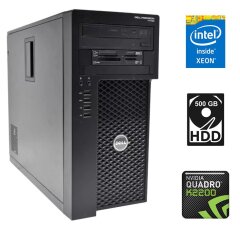 Робоча станція Dell Precision T1700 Tower / Intel Xeon E3-1226 v3 (4 ядра по 3.3 - 3.7 GHz) / 8 GB DDR3 / 500 GB HDD / nVidia Quadro K2200, 4 GB GDDR5, 128-bit / DVD-RW / DisplayPort