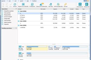 Разбитие винчестера прямо из-под Windows