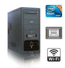 Системный блок Grand 202K Tower / Intel Xeon E5450 (4 ядра по 3.0 GHz) / 4 GB DDR2 / 120 GB SSD / no GPU / Wi-Fi