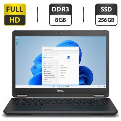 Ультрабук Б-класс Dell Latitude E7450 / 14" (1920x1080) TN / Intel Core i7-5600U (2 (4) ядра по 2.6 - 3.2 GHz) / 8 GB DDR3 / 256 GB SSD / Intel HD Graphics 5500 / WebCam / HDMI