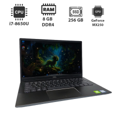 Ультрабук Dell Latitude 5390 / 13.3" (1920x1080) IPS / Intel Core i7-8650U (4 (8) ядра по 1.9 - 4.2 GHz) / 8 GB DDR4 / 256 GB SSD / nVidia GeForce MX250, 2 GB GDDR5, 64-bit / WebCam