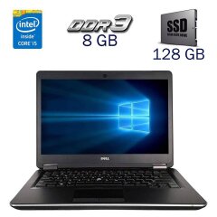 Ноутбук Dell Latitude E7440 / 14" (1366x768) TN / Intel Core i5-4300U (2 (4) ядра по 1.9 - 2.9 GHz) / 8 GB DDR3 / 128 GB SSD / Intel HD Graphics 4400 / WebCam