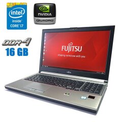 Мобільна робоча станція Fujitsu Celsius H760 / 15.6" (1920x1080) IPS / Intel Core i7-6820HQ (4 (8) ядра по 2.7 - 3.6 GHz) / 16 GB DDR4 / 240 GB SSD / nVidia Quadro M1000M, 2 GB GDDR5, 128-bit / WebCam