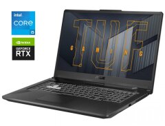 Ігровий ноутбук Б-клас Asus TUF Gaming F17 FX706HEB / 17.3" (1920x1080) IPS / Intel Core i5-11400H (6 (12) ядер по 2.2 - 4.5 GHz) / 16 GB DDR4 / 512 GB SSD / nVidia GeForce RTX 3050 Ti, 4 GB GDDR6, 128-bit / WebCam