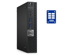 Неттоп Dell OptiPlex 3040M USFF / Intel Core i3-6100T (2 (4) ядра по 3.2 GHz) / 16 GB DDR3 / 256 GB SSD / Intel HD Graphics 530 + Блок питания
