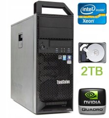 Робоча станція Lenovo ThinkStation S30 Tower / Intel Xeon E5-2630 (6 (12) ядер по 2.3 - 2.8 GHz) / 64 GB DDR3 / 2000 GB HDD / nVidia Quadro 2000, 1 GB GDDR5, 128-bit / 610W / DVI / DisplayPort