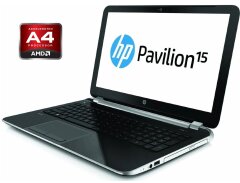 Ноутбук HP Pavilion 15-n032se / 15.6" (1366x768) TN / AMD A4-5000 (4 ядра по 1.5 GHz) / 8 GB DDR3 / 128 GB SSD / AMD Radeon HD 8330 Graphics / WebCam / Win 10 Home