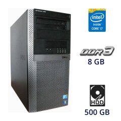 Ігровий ПК Dell OptiPlex 980 Tower / Intel Core i7-860 (4 (8) ядра по 2.8 - 3.46 GHz) / 8 GB DDR3 / 500 GB HDD / nVidia GeForce GT 330, 1 GB GDDR3, 128-bit