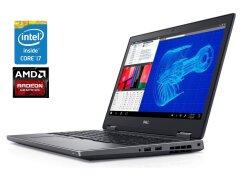 Мобильная рабочая станция Б-класс Dell Precision 7730 / 17.3" (1920x1080) IPS / Intel Core i7-8750H (6 (12) ядер по 2.2 - 4.1 GHz) / 16 GB DDR4 / 240 GB SSD / AMD Radeon Pro WX 4150, 4 GB GDDR5, 128-bit / WebCam / LTE