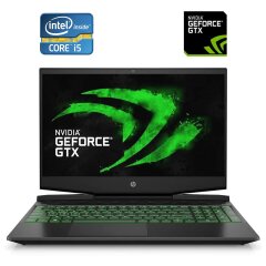 Игровой ноутбук Б-класс HP Pavilion Gaming 15-dk0096wm / 15.6" (1920x1080) IPS / Intel Core i5-9300H (4 (8) ядра по 2.4 - 4.1 GHz) / 16 GB DDR4 / 256 GB SSD / nVidia GeForce GTX 1650, 4 GB GDDR5, 128-bit / WebCam / Win 10 Home