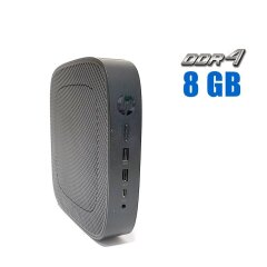 Неттоп HP t640 Thin Client USFF / AMD Ryzen R1505G (2 (4) ядра по 2.4 - 3.3 GHz) / 8 GB DDR4 / 256 GB SSD M.2 / AMD Picaso Graphics / 45W / Win 10 Pro