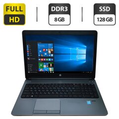 Ноутбук Б-класс HP ProBook 650 G1 / 15.6" (1920x1080) TN / Intel Core i5-4210M (2 (4) ядра по 2.6 - 3.2 GHz) / 8 GB DDR3 / 128 GB SSD / Intel HD Graphics 4600 / WebCam