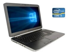 Ноутбук Б-клас Dell Latitude E5520 / 15.6" (1366x768) TN / Intel Core i5-2410M (2 (4) ядра по 2.3 - 2.9 GHz) / 8 GB DDR3 / 240 GB SSD / Intel HD Graphics 3000 / WebCam / DVD-ROM / Win 10 Pro