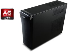 ПК Acer Aspire X3470 SFF / AMD A6 3670K (4 ядра по 2.7 GHz) / 8 GB DDR3 / 500 GB HDD / AMD Radeon HD 6530D / DVD-RW