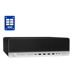 ПК HP EliteDesk 800 G3 SFF / Intel Core i3-6100 (2 (4) ядра по 3.7 GHz) / 8 GB DDR4 / 480 GB SSD / Intel HD Graphics 530