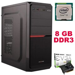 Игровой ПК Tower / Intel Core i3-3240 (2 (4) ядра по 3.4 GHz) / 8 GB DDR3 / 500 GB HDD / nVidia GeForce GTX 750 2GB GDDR5 / 400W