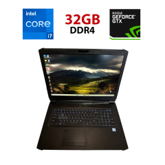 Игровой ноутбук Clevo PA71ES / 17.3" (1920x1080) IPS / Intel Core i7-8750H (6 (12) ядра по 2.2 - 4.1 GHz) / 32 GB DDR4 / 256 GB SSD + 1000 GB HDD / nVidia GeForce GTX 1070, 8 GB GDDR5, 256-bit / WebCam