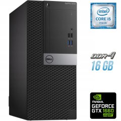 Ігровий ПК Dell OptiPlex 5050 Tower / Intel Core i5-6500 (4 ядра по 3.2 - 3.6 GHz) / 16 GB DDR4 / 500 GB SSD / nVidia GeForce GTX 1660 Super, 6 GB GDDR6, 192-bit + Windows 10 в подарунок