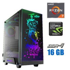 Игровой ПК Tower NEW / AMD Ryzen 7 1800X (8 (16) ядер по 3.6 - 4.0 GHz) / 16 GB DDR4 NEW / 512 GB SSD NEW / nVidia GeForce GTX 1660 Ti, 6 GB GDDR6, 192-bit / 500W NEW