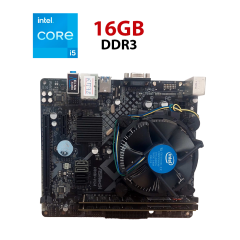 Комплект: Материнская плата ASRock H81M-VG4 rev4.01 / s1150 / Intel Core i5-4570S (4 ядра по 2.9 - 3.6 GHz) / 16 GB DDR3 / Intel HD Graphics 4600 + Кулер