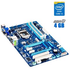 Комплект: Материнская плата Gigabyte GA-Z77-DS3H + Intel Core i5-3350P (4 ядра по 3.1 - 3.3 GHz) + 4 GB DDR3