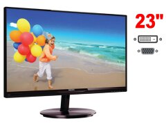 Монитор Б-класс Philips SmartImage Lite 234E5QSB/01 / 23" (1920x1080) IPS / 1x VGA, 1x DVI / VESA 100X100