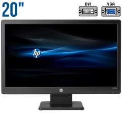 Монитор Б-класс HP W2072a / 20" (1600x900) TN / DVI, VGA / Встроенные колонки (2x 1W) / VESA 75x75