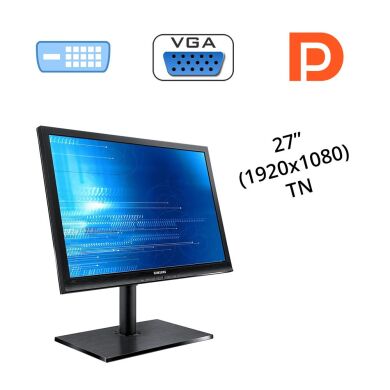 Монитор Samsung S27A650 / 27" (1920x1080) TN / 1x DVI, 1x DP, 1x VGA Монитор Samsung S27A650 / 27" (1920x1080) TN / 1x DVI, 1x DP, 1x VGA
