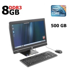 Моноблок HP One 800 G1 / 23" (1920х1080) IPS / Intel&reg; Core&trade; i5-4590S (4 ядра по 3.0 - 3.7 GHz) / 8GB DDR3 / 500 GB HDD / USB 3.0 / WebCam / Win 10 License / нога SM11N 