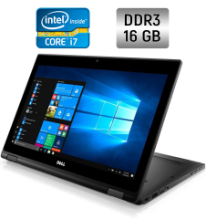 Ноутбук-трансформер Dell Latitude 5289 / 12.5" (1920x1080) IPS Touch / Intel Core i7-7600U (2 (4) ядра по 2.8 - 3.9 GHz) / 16 GB DDR3 / 512 GB SSD / Intel HD Graphics 620 / WebCam / Windows 10