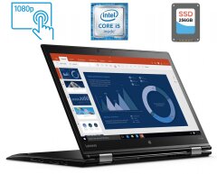 Ноутбук-трансформер Lenovo ThinkPad X1 Yoga (1st Gen) / 14" (1920x1080) IPS Touch / Intel Core i5-6200U (2 (4) ядра по 2.3 - 2.8 GHz) / 8 GB DDR3 / 256 GB SSD / Intel HD Graphics 520 / WebCam / Fingerprint / miniDP / HDMI