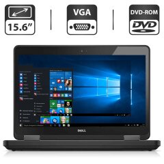 Ноутбук Б-клас Dell Latitude E5540 / 15.6" (1366x768) TN / Intel Core i3-4030U (2 (4) ядра по 1.9 GHz) / 4 GB DDR3 / 500 GB HDD / Intel HD Graphics 4400 / WebCam / DVD-ROM / VGA