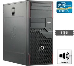 Системный блок Fujitsu Esprimo P710 E90+ Tower / Intel Core i5-3470 (4 ядра по 3.2 - 3.6 GHz) / 8 GB DDR3 / no HDD / Intel HD Graphics 2500 / 280W / DVD-ROM / DisplayPort / DVI