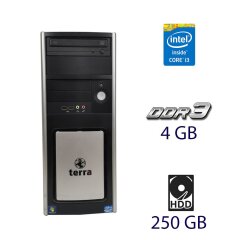 Системный блок Wortmann AG Terra PC System 1008029 Tower / Intel Core i3-2120 (2 (4) ядра по 3.3 GHz) / 4 GB DDR3 / 250 GB HDD / DVD-RW / 350W