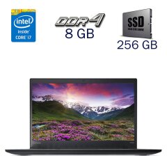 Ультрабук Б клас Lenovo ThinkPad T470s / 14" (1920x1080) TN / Intel Core i7-7600U (2 (4) ядра по 2.8 - 3.9 GHz) / 8 GB DDR4 / 256 GB SSD / Intel HD Graphics 620 / WebCam