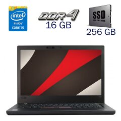 Ультрабук Lenovo Thinkpad T480 / 14" (1920x1080) IPS / Intel Core i5-8350U (4 (8) ядра по 1.7 - 3.6 GHz) / 16 GB DDR4 / 256 GB SSD / Intel UHD Graphics 620 / WebCam / Дві АКБ + Бездротова мишка