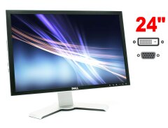 Монитор Dell 2407WFPb / 24" (1920x1200) TN / 1x DVI, 1x VGA, 1x S-Video, 1x композитный, 1x компонентный, 4x USB, 1x Card Reader / VESA 100x100 / Pivot