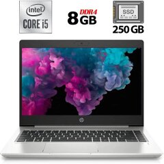 Ультрабук Б-клас HP ProBook 440 G7 / 14" (1920x1080) IPS / Intel Core i5-10210U (4 (8) ядра по 1.6 - 4.2 GHz) / 8 GB DDR4 / 250 GB SSD / Intel UHD Graphics / WebCam