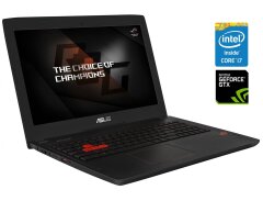 Ігровий ноутбук Б-клас Asus ROG Strix GL502VT / 15.6" (1920x1080) TN / Intel Core i7-6700HQ (4 (8) ядра по 2.6 - 3.5 GHz) / 12 GB DDR4 / 256 GB SSD NVMe + 1000 GB HDD / nVidia GeForce GTX 970M, 3 GB GDDR5, 192-bit / WebCam