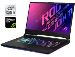 Ігровий ноутбук Б-клас Asus Rog Strix G512LI / 15.6" (1920x1080) IPS / Intel Core i5-10300H (4 (8) ядра по 2.5 - 4.5 GHz) / 8 GB DDR4 / 512 GB SSD / nVidia GeForce GTX 1650 Ti, 4 GB GDDR6, 128-bit