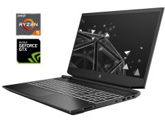 Игровой ноутбук HP Pavilion 15-ec0000ua / 15.6" (1920x1080) TN / AMD Ryzen 5 3550H (4 (8) ядра по 2.1&nbsp;- 3.7&nbsp;GHz) / 8 GB DDR4 / 256 GB SSD / nVidia GeForce GTX 1050, 3 GB GDDR5, 96-bit / WebCam