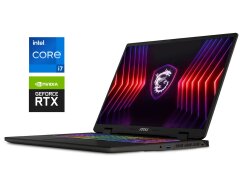 Игровой ноутбук Б-класс MSI Sword 16 HX B13VGKG / 16" (2560x1600) IPS / Intel Core i7-13700HX (16 (24) ядер по 2.1 - 5.0 GHz) / 32 GB DDR5 / 1000 GB SSD NVMe / nVidia GeForce RTX 4070, 8 GB GDDR6, 128-bit
