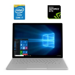 Игровой ультрабук-трансформер Б-класс Microsoft Surface Book 2 / 15" (3240x2160) IPS Touch / Intel Core i7-8650U (4 (8) ядра по 1.9 - 4.2 GHz) / 16 GB DDR4 / 256 GB SSD NVMe / nVidia GeForce GTX 1060, 6 GB GDDR5, 192-bit / WebCam