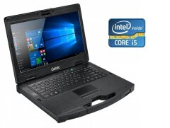 Полузащищенный ноутбук Б-класс Getac Volvo S410 G1 IP53 / 14" (1366x768) TN Touch / Intel Core i5-6300U (2 (4) ядра по 2.4 - 3.0 GHz) / 16 GB DDR4 / 256 GB SSD / Intel HD Graphics 520 / WebCam