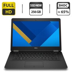 Ультрабук Б-класс Dell Latitude E7470 / 14" (1920x1080) IPS / Intel Core i7-6600U (2 (4) ядра по 2.6 - 3.4 GHz) / 16 GB DDR4 / 256 GB SSD NEW / Intel HD Graphics 520 / WebCam / HDMI / Windows 10 Pro