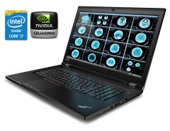 Мобільна робоча станція Lenovo ThinkPad P73 / 17.3" (1920x1080) IPS / Intel Core i7-9850H (6 (12) ядер по 2.6 - 4.6 GHz) / 32 GB DDR4 / 512 GB SSD / nVidia Quadro T2000, 4 GB GDDR5, 128-bit / WebCam / Win 10 Pro
